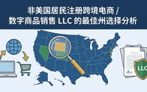 非美国居民注册跨境电商 / 数字商品销售 LLC 的最佳州选择分析